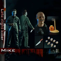 in stock bbk009 16 male halloween late night killer michael myers with mask 12inch action figure full set model
