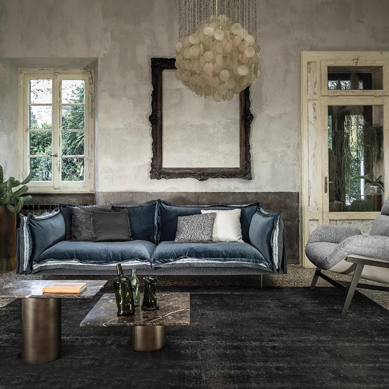 Светильник класса люкс из микрофибры диван кровать с бархатной подкладкой