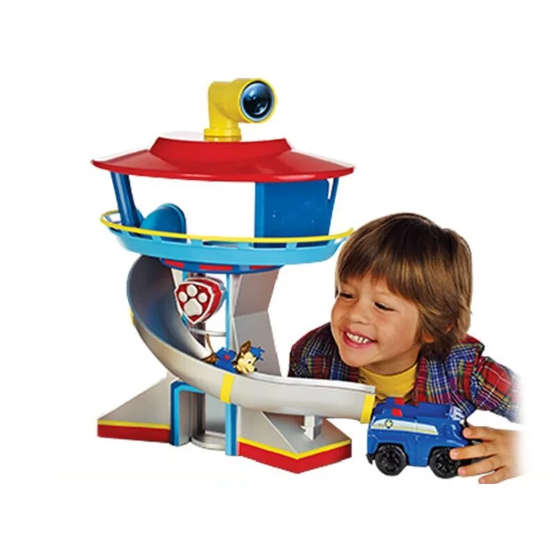 Paw Patrol Bus Car Patrulla Canina Lookout Tower аниме фигурка с музыкой ПВХ фигурки самолетов детские