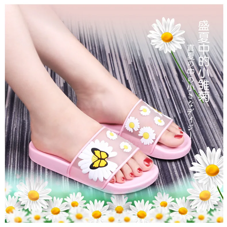 

Candy-Colored Slipper Women's Daisy Home Wear Slippers Womens Slippers Womans Shoes Cute Slippers House Slippers Wear-resisting