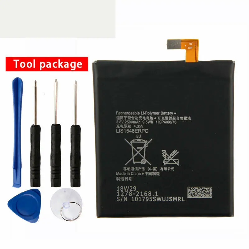 100% Оригинальный Новый 2500mAh LIS1546ERPC Аккумулятор для sony Xperia C3 S55U S55T|Аккумуляторы