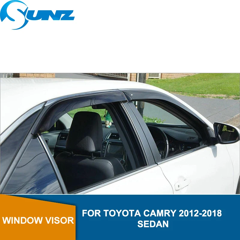 Оконный козырек Дефлектор Дождь гвардии для Toyota CAMRY Седан 2012 2013 Окно Дождь протектор SUNZ