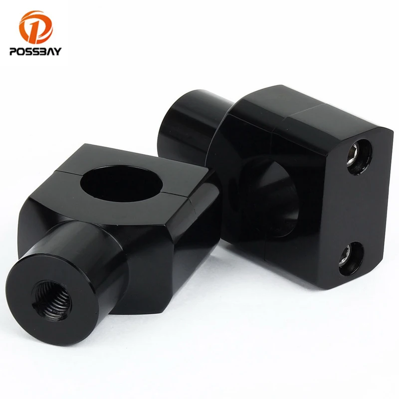 

1 пара, черные алюминиевые крепления на руль мотоцикла, 7/8 дюйма