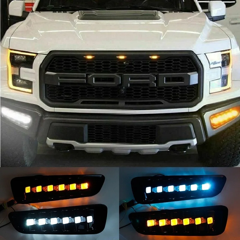 OKEEN 2 шт. автомобильный DRL светодиодный дневные ходовые огни с сигналом поворота