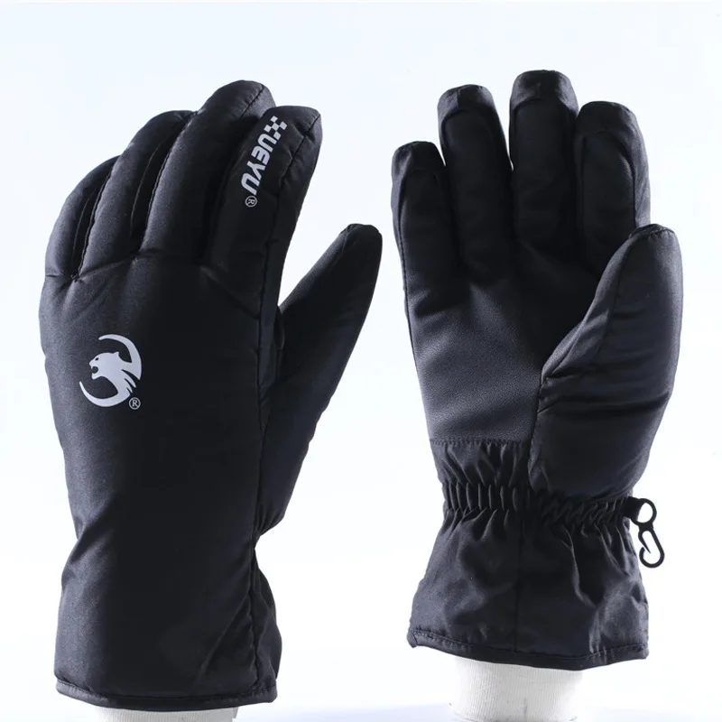 Зимние водонепроницаемые мотоциклетные перчатки кожаные теплые для мотокросса |