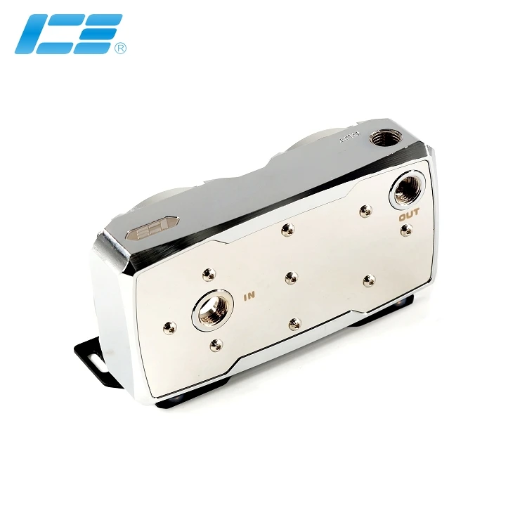 Soild Copper Dual D5 Pump Modified Top Cover IceMan Cooler Water Cooling Electroplating Refit Front Cap High Quality | Компьютеры и