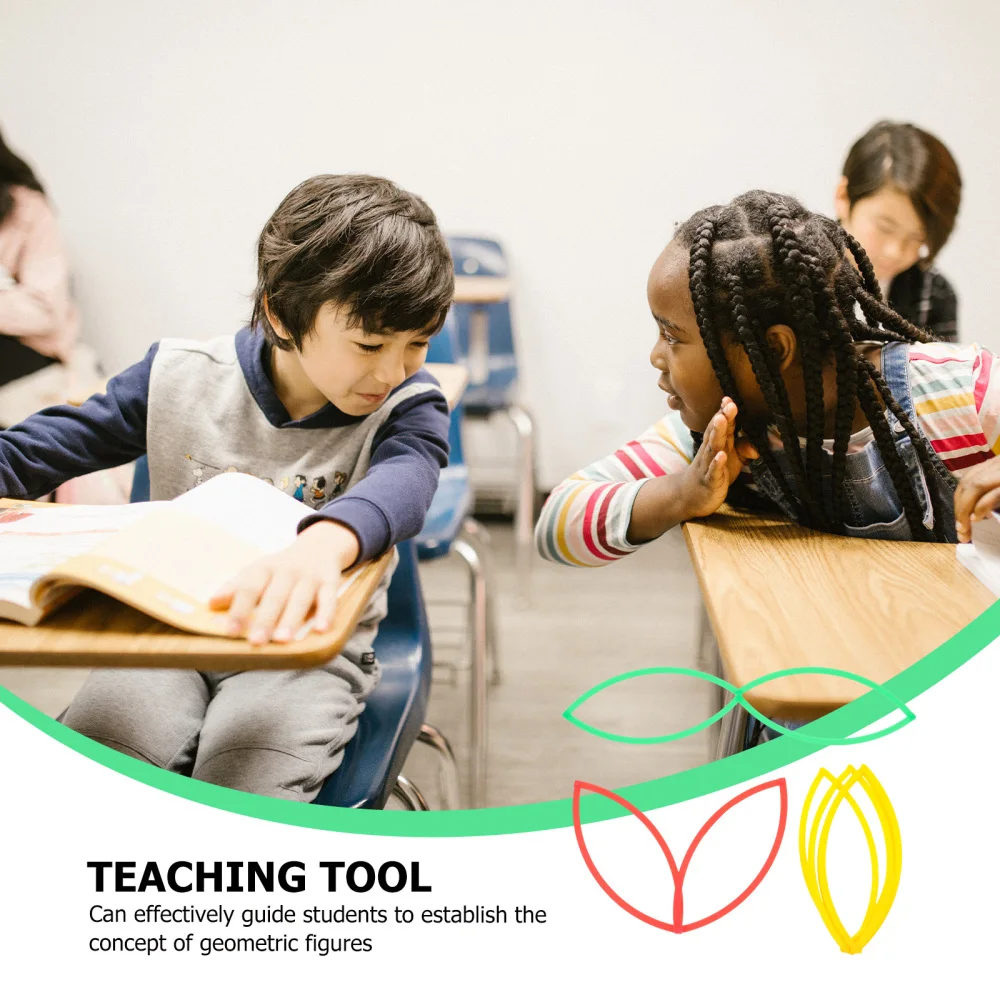 

3pcs Math Set Demonstrate Circles Mathematics Flexible Teaching Equipment