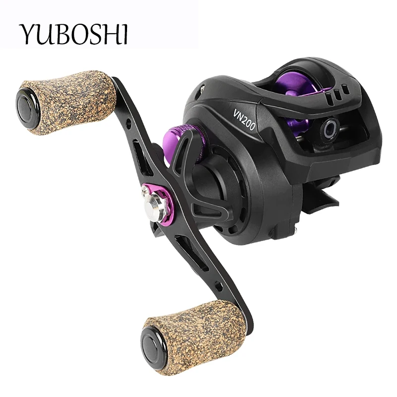 

2021 New YUBOSHI Brand Baitcasting Fishing Reel 6.5:1 High Speed Carp Metal Spool Cork Knob Fishing Wheel