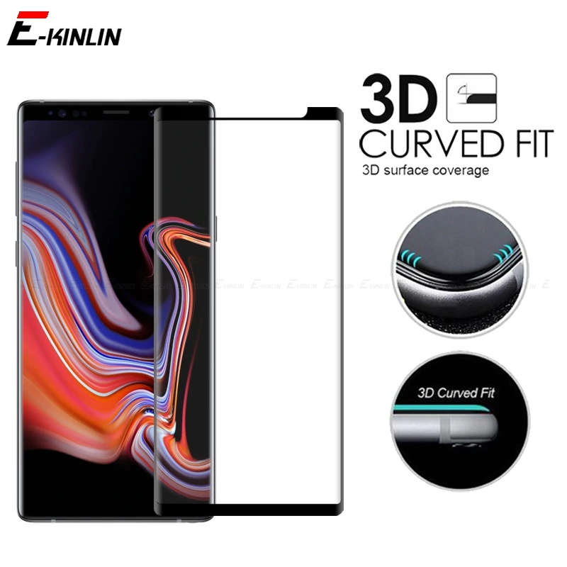 Защитное стекло с закругленными краями для Samsung Galaxy Note 9 8 S9 S8 Plus | Мобильные