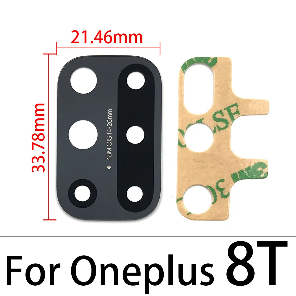 Стеклянная крышка объектива задней камеры с защитной наклейкой для Oneplus 7 8 Pro 5 6 7T 9