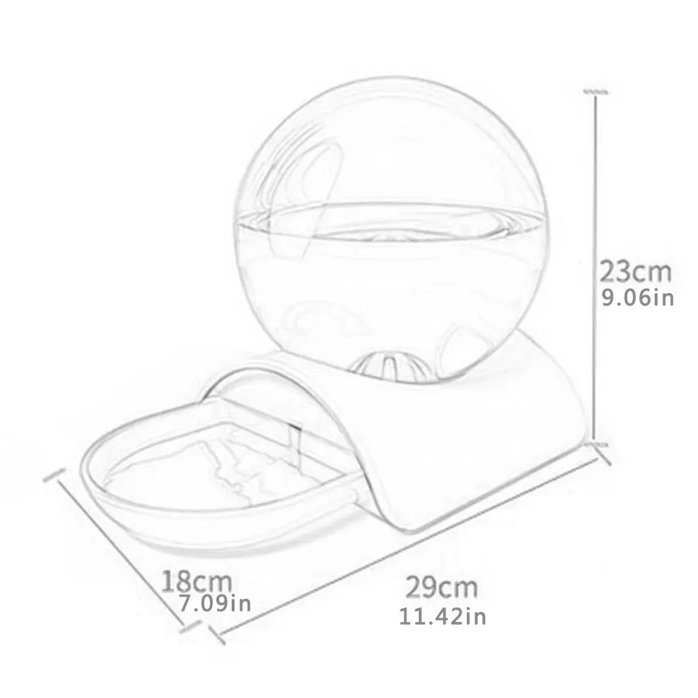 

Ball Bubble Pet Drinker Automatic Feeding Dog Cat Drinking Fountain Dog Cat Drinking Fountain Pet Supplies