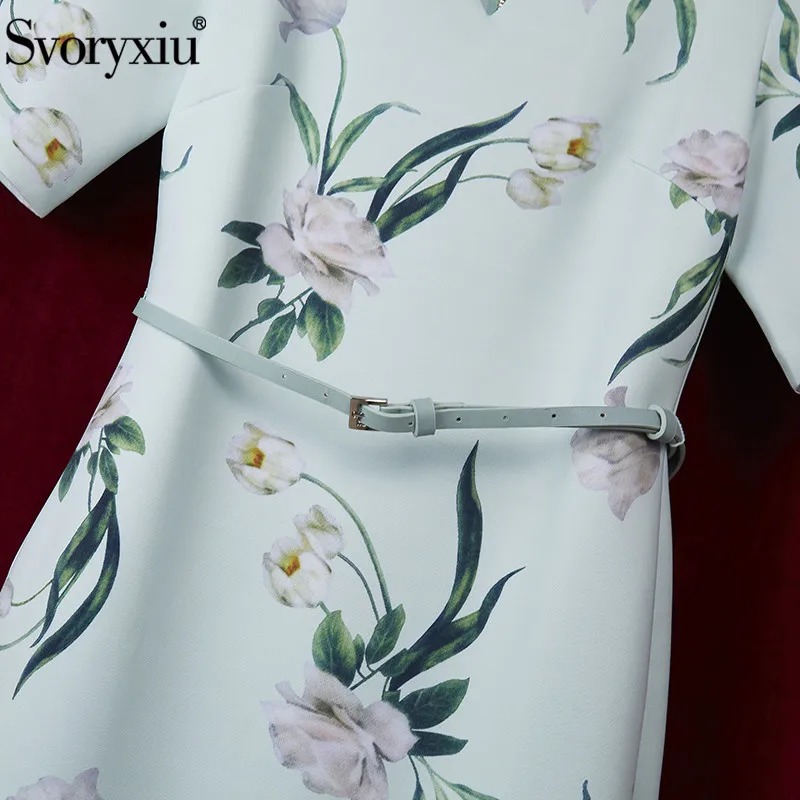 Женское облегающее платье Svoryxiu белое офисное средней длины с коротким рукавом и