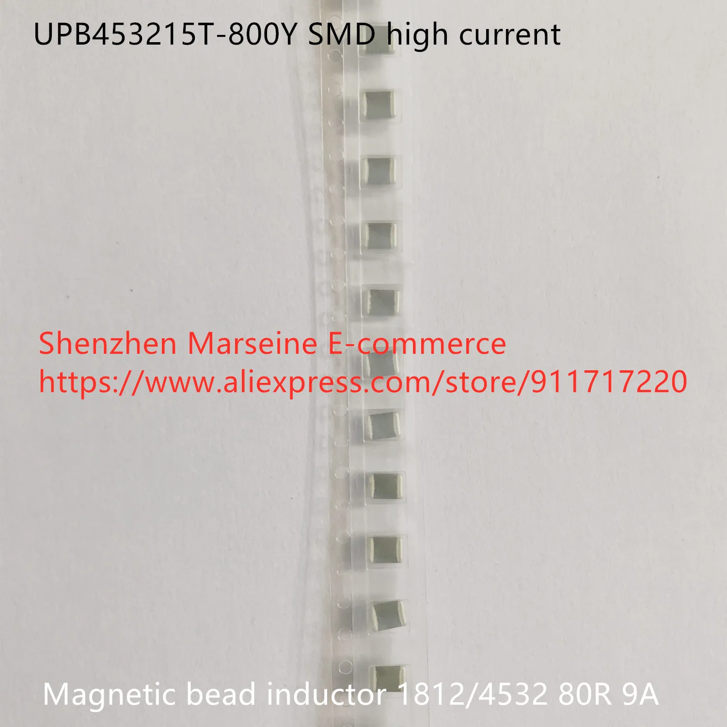 

Original New 100% UPB453215T-800Y SMD high current magnetic bead inductor 1812/4532 80R 9A