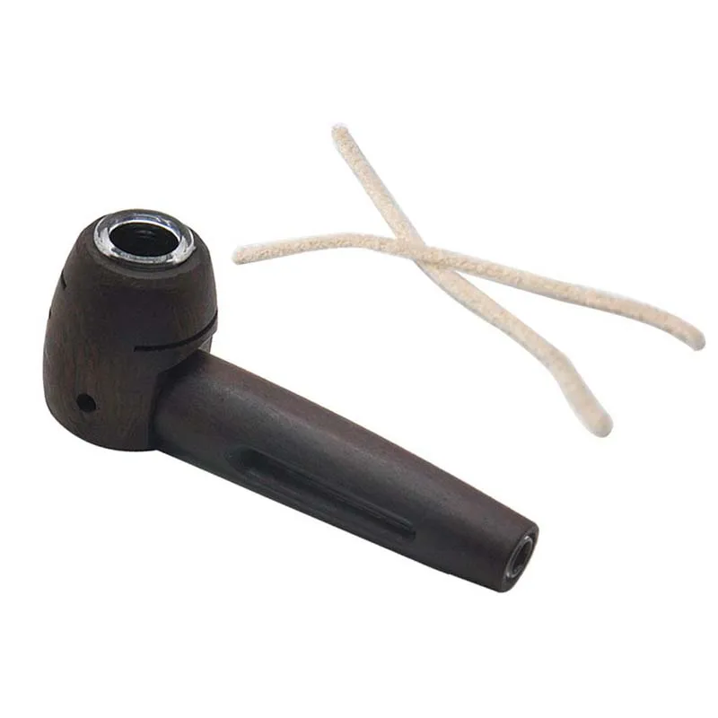 Портативные деревянные курительные трубки съемные стеклянные табачные трубы