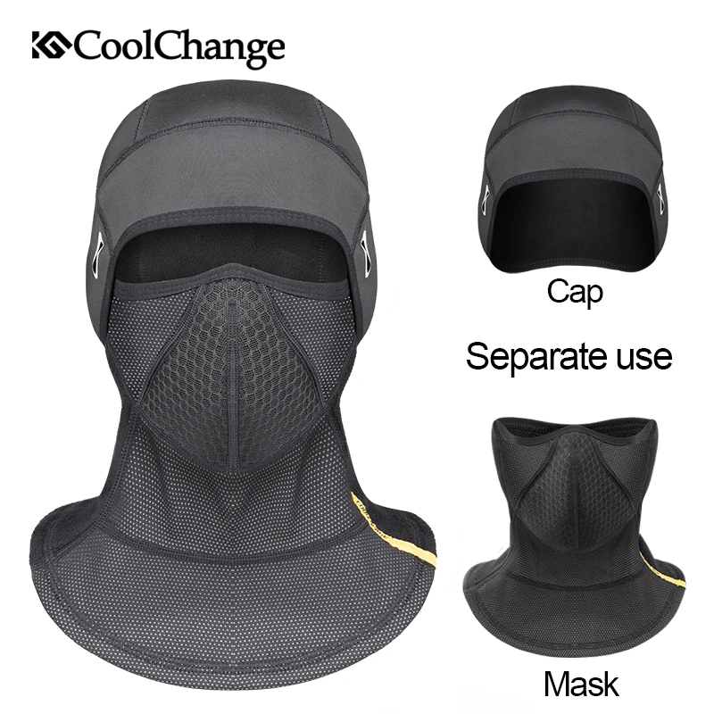 CoolChange велосипедная маска зимняя ветрозащитная эластичная полумаска для лица