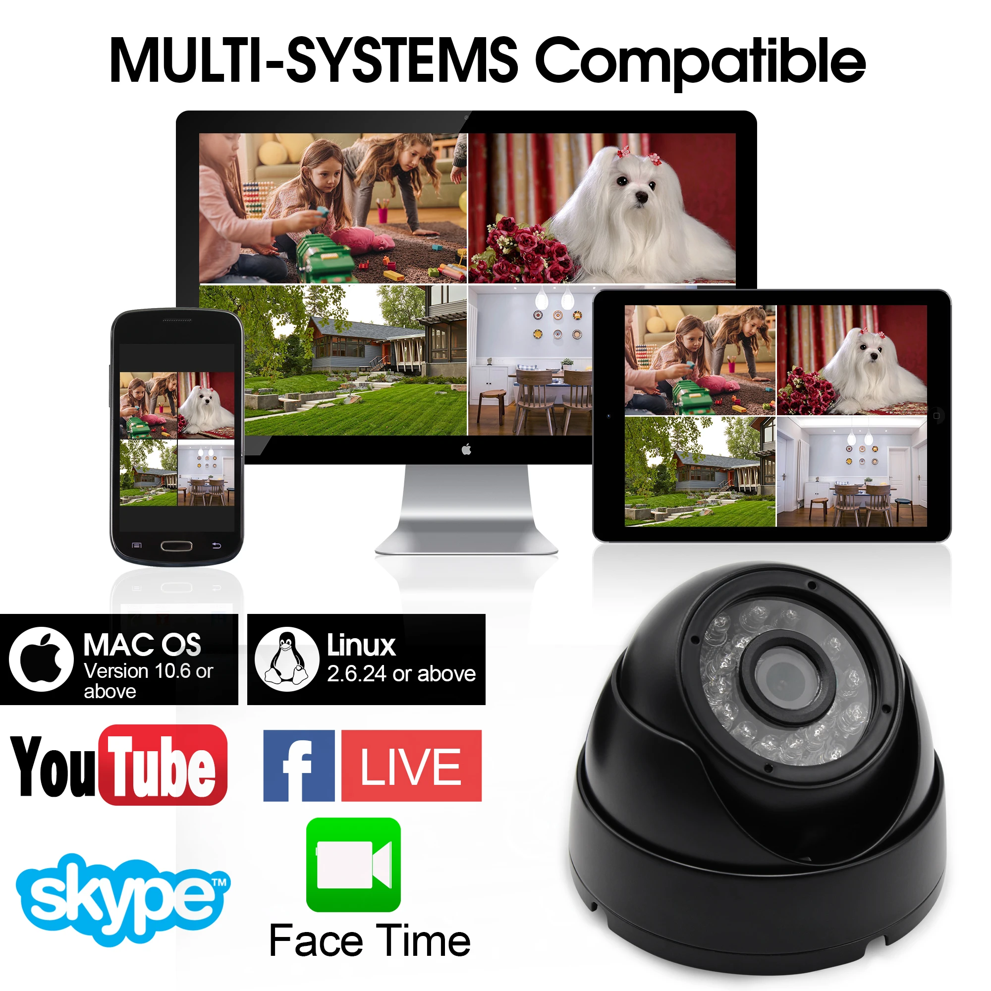 USB-веб-камера 1080P Full HD металлическая водонепроницаемая IP66 с бесплатным Драйвером |