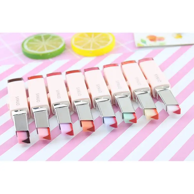 XY необычная женская помада градиентного цвета V образный оттенок шелковистая