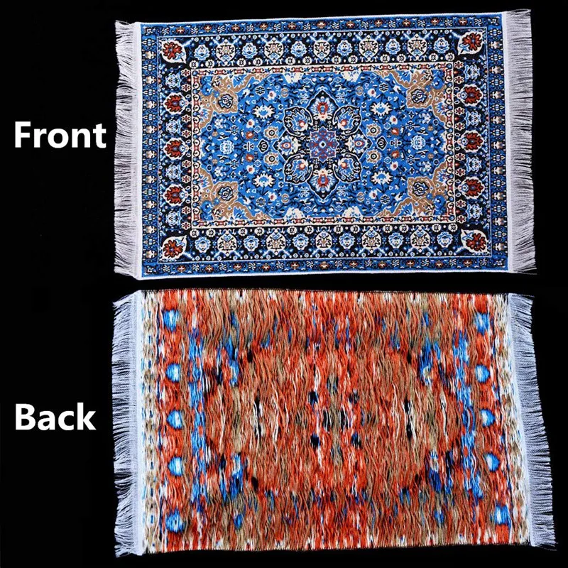 1:12 Кукольный домик Миниатюрный ковер импортный игрушка Синяя Звезда коврик