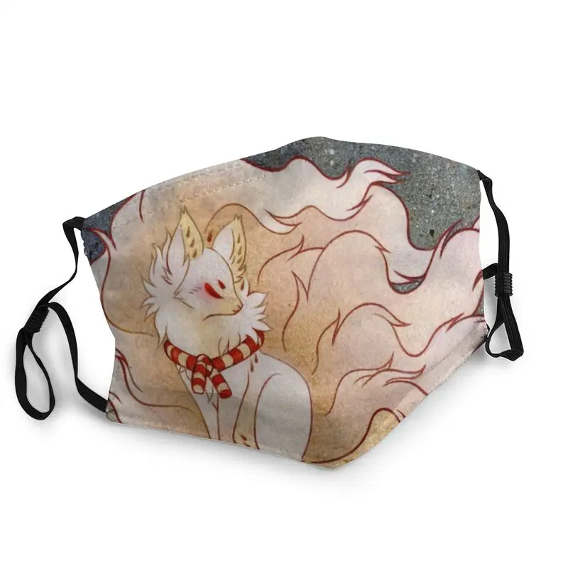 Лиса Kitsune Yokai маска для лица мужчин и женщин анти-смога животных Дух призрака