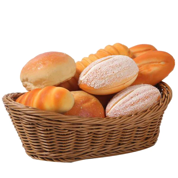 

Wicker Woven Bread Basket Serving Basket Set of 3,Storage Basket for Food Fruit Cosmetic Storage Table Top and Bathroom