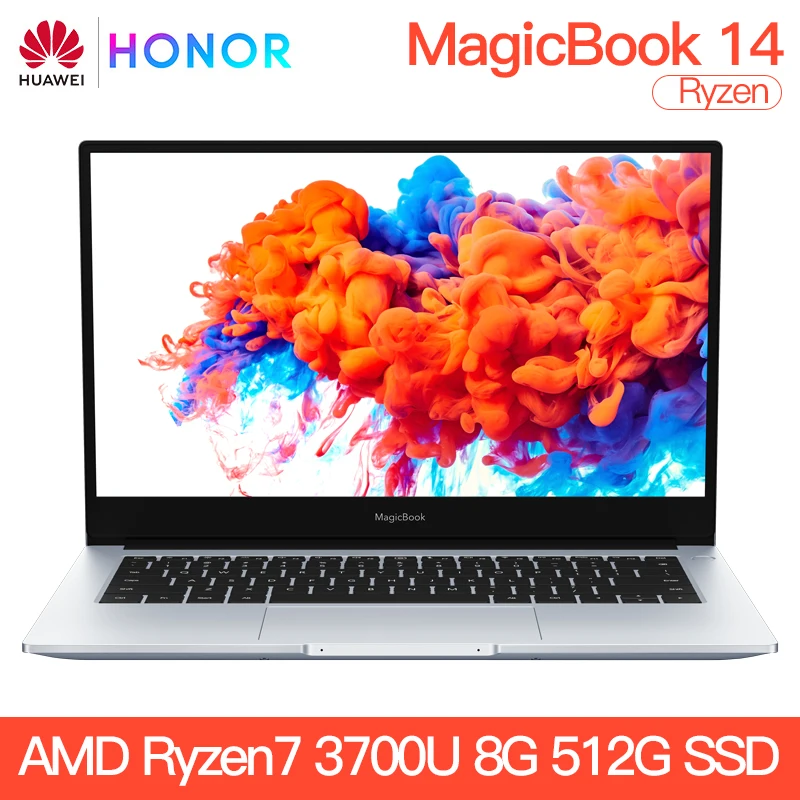 14 R7 8G 512G Huawei Honor MagicBook ноутбук 14 дюймов AMD Ryzen 5 3500U 8G 256/512 Гб PCIE SSD FHD ips ноутбуки ультрабук - Цвет: 14 R7 8G 512G