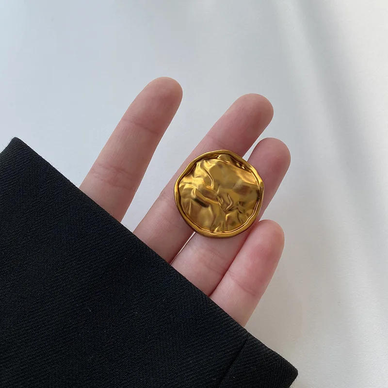 Luxury Metal Buttons Gold Settings For Clothing Coat Cuff Decoration Diy Crafts Supplies Apparel Retro Sewing Shank Button 6pcs | Дом и сад