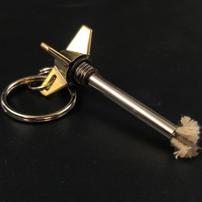 Бесконечный брелок зажигалка на бензине новинка туристический кремневый