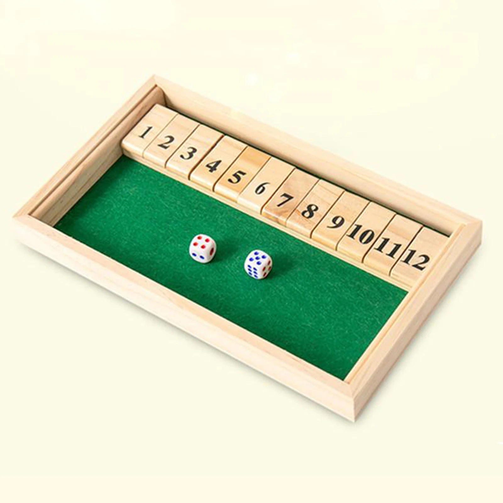 Classic Shut The Box Wooden 12 Number для игры в пабе Travel 2 player And выше|Настольные игры| |