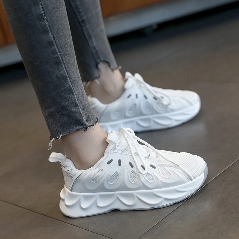 Женские дышащие кроссовки с круглым носком Сетчатые для отдыха Прямая поставка