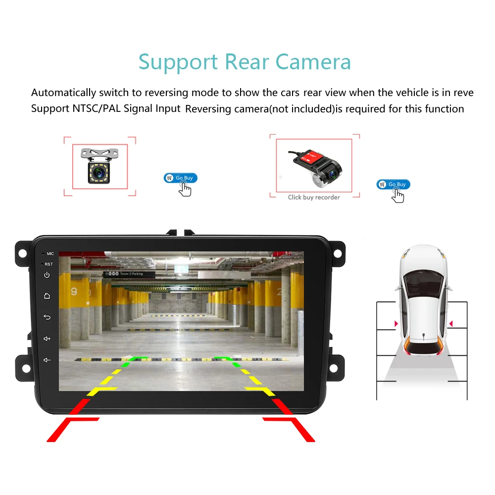 Автомобильный мультимедийный плеер AMPrime стерео система на Android с GPS Wi Fi Bluetooth