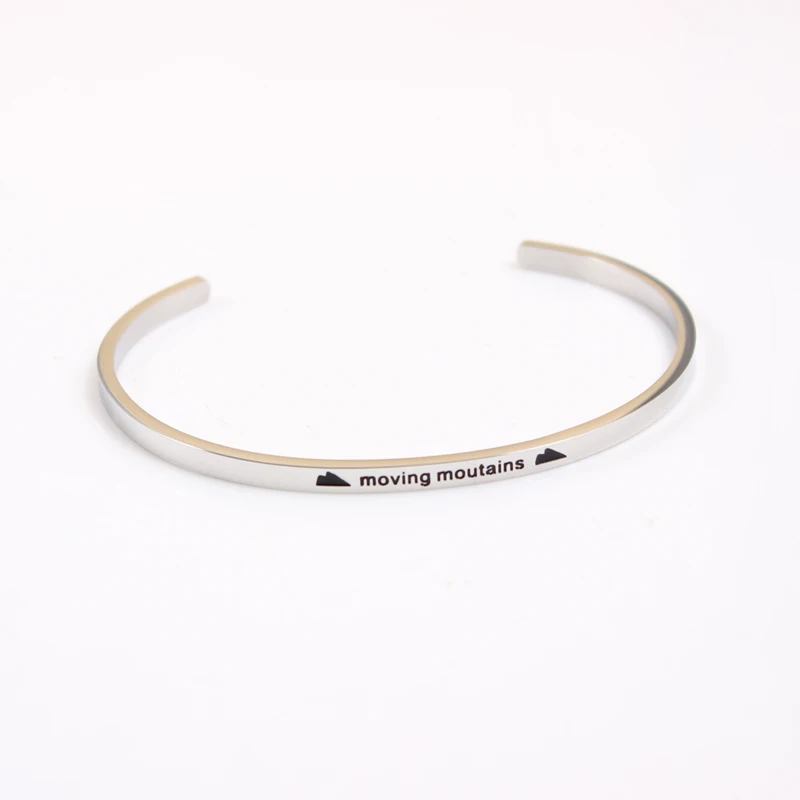 2021 Новый Нержавеющая сталь с гравировкой положительный вдохновляющие цитаты