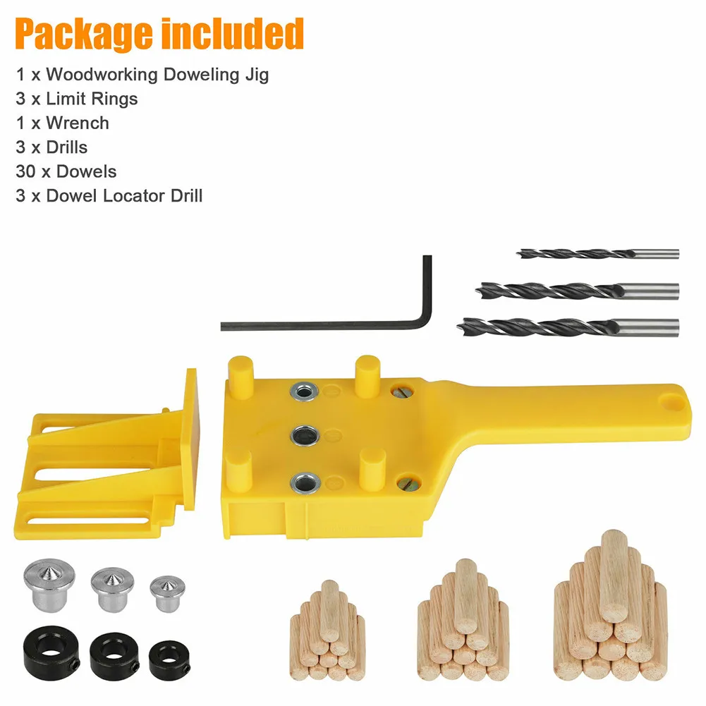 

41 Pcs Handheld Fixture Drill Pin Guide Set Woodworking Hand Tool Set For Woodworking Tools Accessories