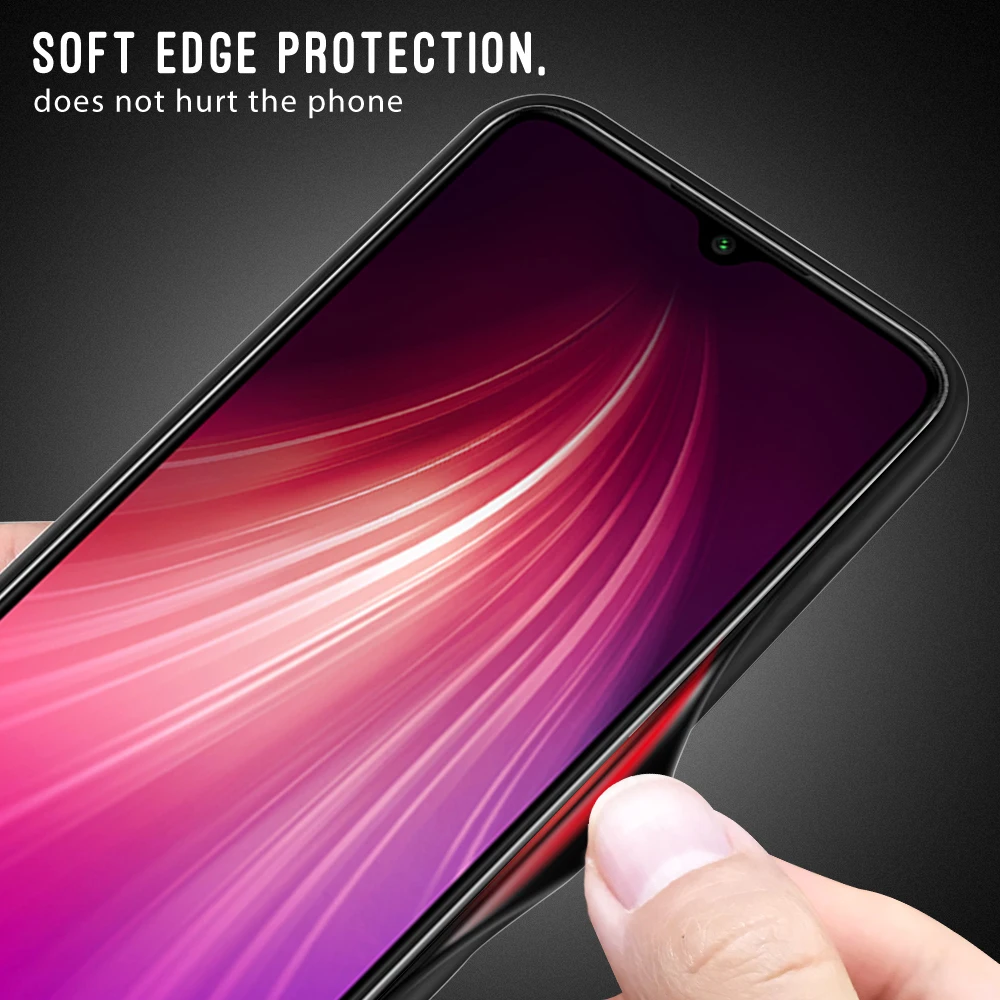 Для Xiaomi Redmi Note 8 Pro Чехол из закаленного стекла роскошный градиентный Мягкий