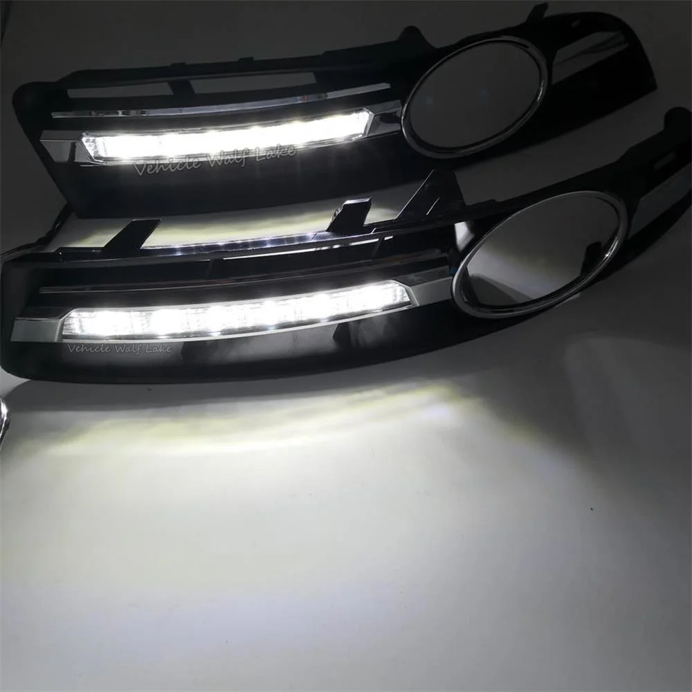 2 шт. x светодиодный DRL для VW Passat B6 2006 2007 2008 2009 2010 2011 Автомобильный-Стайлинг светодиодный DRL Дневной ходовой светильник водонепроницаемый с жгутом