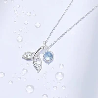 mermaid tears necklace female luxury niche design advanced 2021 new clavicle chain birthday present