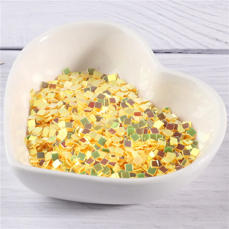 10 фотоблесток разных цветов 2 мм квадратные фотоблестки искусство ногтей