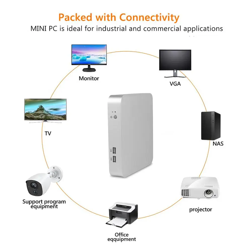 Verkaufen XCY Mini Pc Intel Core I7 I3 I5 7200U 7500U Win10 Micro Büro Computer Linux Tv Box Minipc HDMI VGA WiFi Gigabit Ethernet 6xUSB