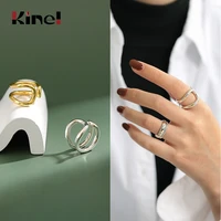 kinel 10 8g 925 sterling silver ring fine jewelry bague engagement party 18k gold wedding rings for women bijoux femme