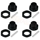 Алюминиевые шестигранные втулки колеса 17 мм со штифтами гайка переходника для радиоуправляемой модели автомобиля HSP Ofna Hyper Buggy HPI 18, 1 комплект