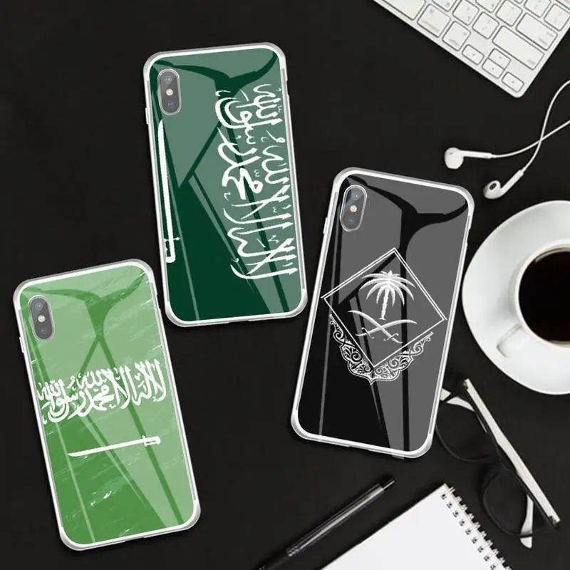 

Kingdom Of Saudi Arabia Flag Phone Case Transparent Case For IPhone 6 6s 7 8 Plus X Xs Xr Xsmax 11 12 Pro Promax 12mini