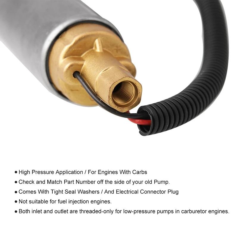 

High Pressure Electric Fuel Pump for Mercruiser V6 V8 305 350 454 502 807949A1