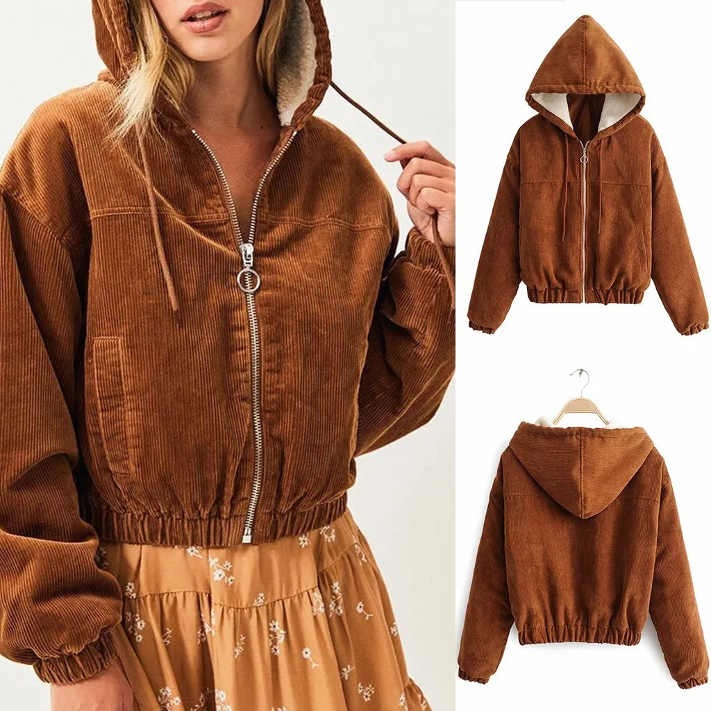 Су Новая мода Для женщин s зимние пальто куртка Повседневное коричневая