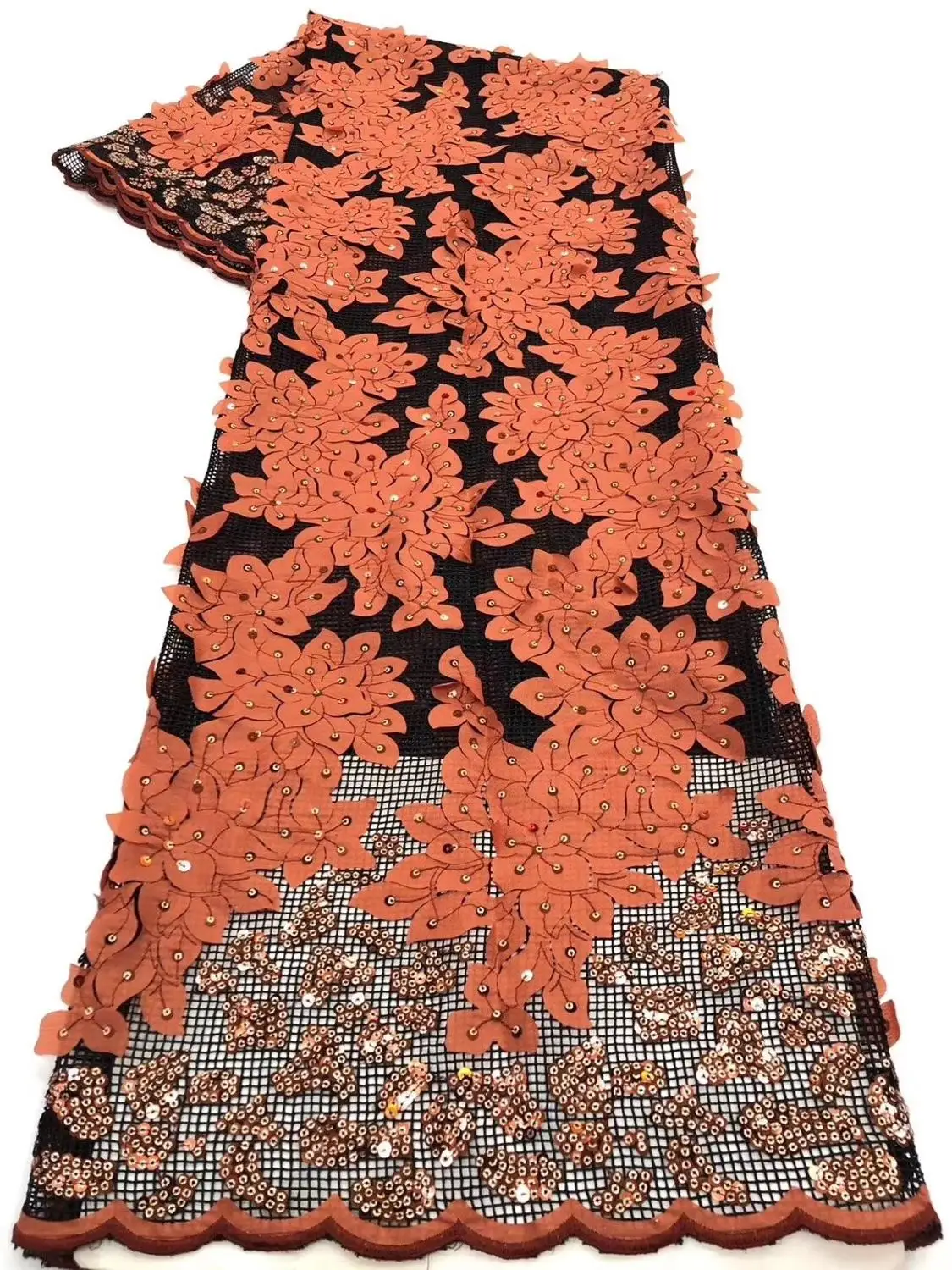 

Новый дизайн, африканская кружевная ткань, Высококачественный кружевной материал, французская вышивка, тюль, кружевная ткань с блестками ZP1145