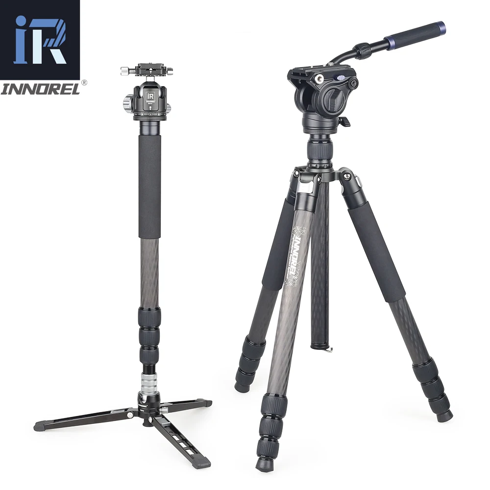 RT85CL 10 слоев углеволокна Профессиональный штатив-монопод для цифровой зеркальной камеры с двойной панорамной низкой гравитационной шаровой головкой Видео.