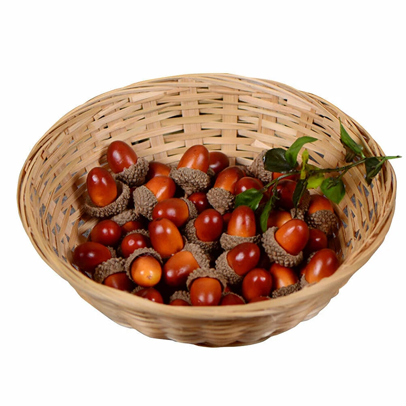 

20pcs/lot Pine Cones Mini Artificial Acorn Fake Nutty For Home Party Christmas Tree Decoration Fruit And Vegetables Berries
