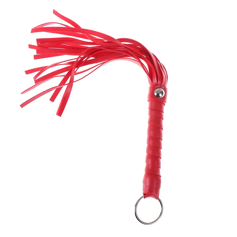 Эротические аксессуары плетка из кожи и ПУ с кисточкой ручка шлепки весло