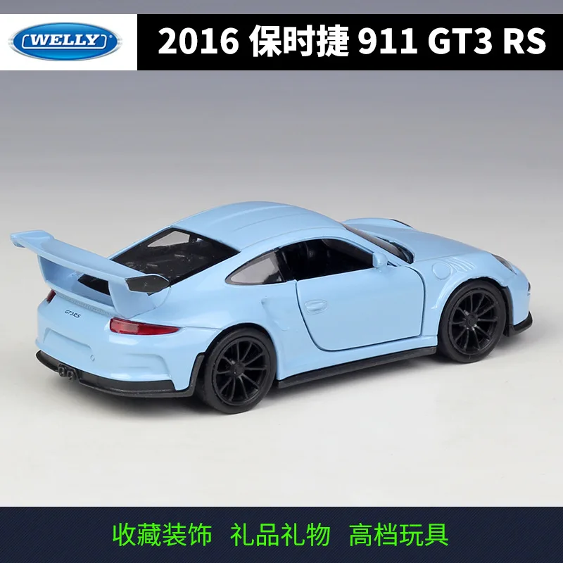 Модель литая автомобиля Welly 1:36 из сплава GT3 RS 911 детские игрушки рождественский