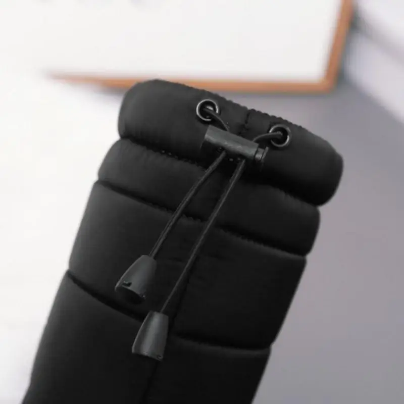 Женские теплые зимние сапоги ZALAVOR толстая меховая обувь на плоской подошве