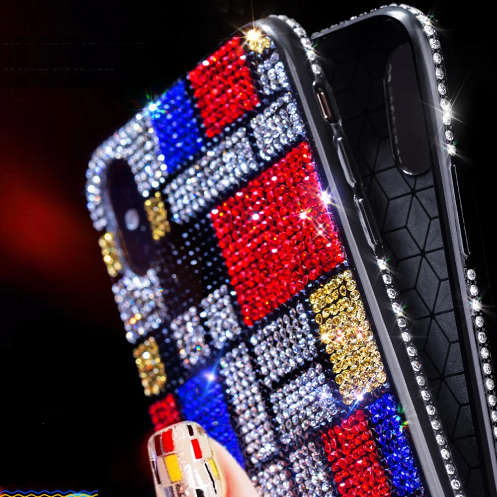 Чехол для телефона YUETUO с блестящими бриллиантами оболочка чехол samsung galaxy s8 s9 s10 plus