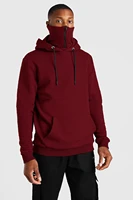 mens hoodie mask zipper sweater 2021 autumn winter mens casual hoodie sweatshirt mens solid color hoodie sweatshirt top